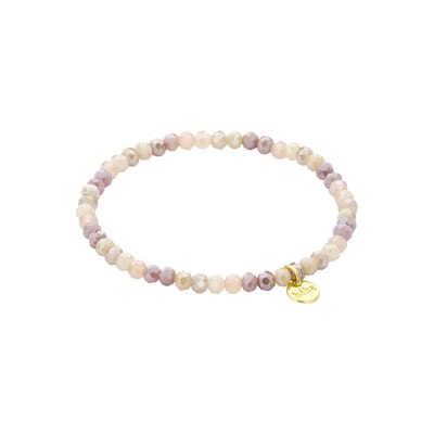 Biba Kralen Armband Mix Taupe/Bruin | 4 mm