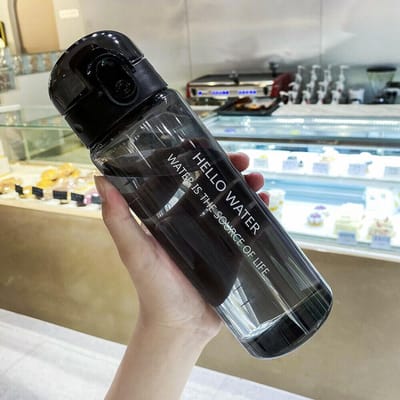 Sportwaterfles 780ml Draagbaar Reizen Doorzichtig Lekvrij Drinkfles voor Sportschool Fitness Buiten