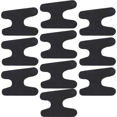 10 stuks Laars Pas Pads H-vormig Zacht Schokabsorberend EVA Zelfklevend Enkel Wrap Pads voor Ski Snowboard black