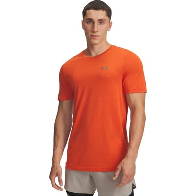 Under Armour Heren Vanish Elite Naadloos T-shirt (Oranje)