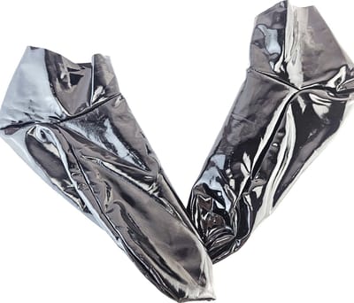 BamBella ® - Sokken - Maat M 39 t/m 42 - Datex (Mix van latex en stof) wetlook fetish sok