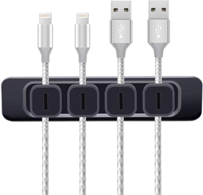 Magnetische Kabel Clips - Organiser voor Snoeren en Draden, Zelfklevende Kabelhouders voor Bureau en Thuis