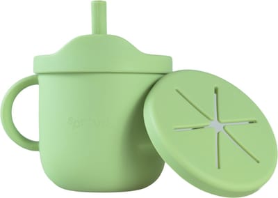 Sproudsy Drinkbeker Dino – Kraamcadeau – Kinderservies - Baby – Olive