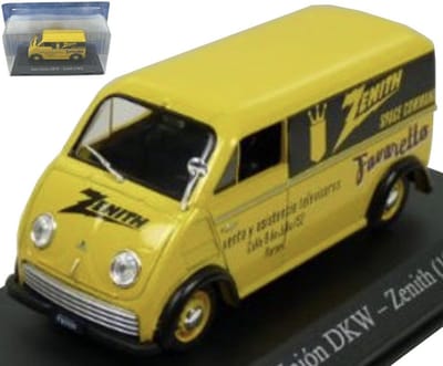 Atlas DKW Frontal - Modelauto - Schaal 1:43 - Geel/Zwart