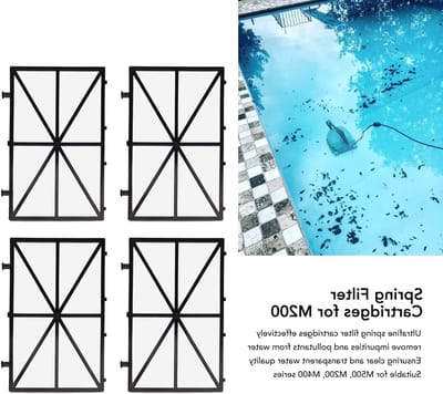 Set van 4 Stuks R4 Spring Filter Cartridges voor Robotic Pool Cleaner M200 M400 M500 - Superfine Filtratie en Onderhoud