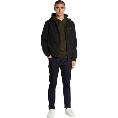 Farah Softshell-jas met capuchon voor heren (Zwart)