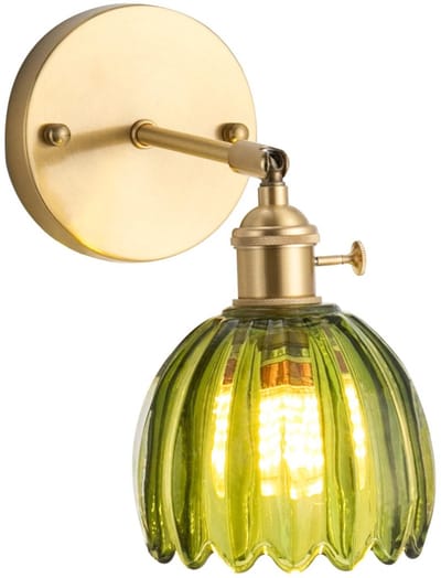 longziming -Vintage Wandlamp - Retro Muurlamp - Binnenverlichting - 180° Verstelbare Kap - E27 Lampvoet - Lamp niet inbegrepen - Corrosiebestendig Door Galvanisering - Flexibele Lichtinstelling Voor Sfeer - 1 Stuks