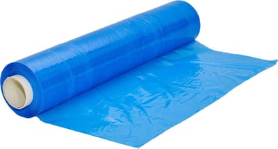 Kortpack - Handwikkelfolie 50cm breed x 270mtr lang, 23my dik - Blauw - 1 rol - Kokerdiameter: 50mm - Stretchfolie - Rekfolie - Handrollen - (005.0901)