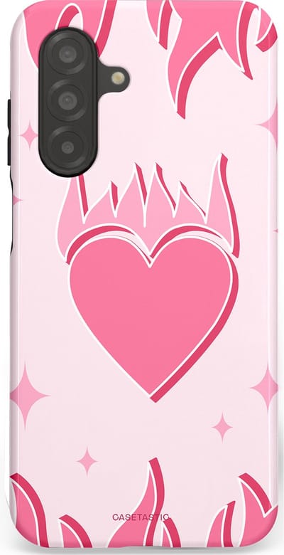 Casetastic Hoesje Geschikt voor Samsung A26 - Stijlvolle Beschermende Duo-layer Case - Hartenvuur