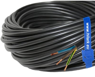 25 m Kabel H05VV-F 3 x 2,5 mm² - Ronde Kabel PVC-isolatie voor Verlengsnoeren