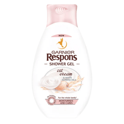 Garnier Respons Oat Cream & White Almond Milk Shower Gel - 250 ml