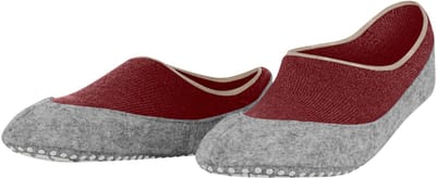 FALKE Cosyshoe Noppen op de zool wol huissokken dames rood - maat 37-38