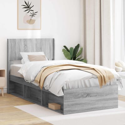 vidaXL - Hoofdbord - Grijs - Sonoma - PB