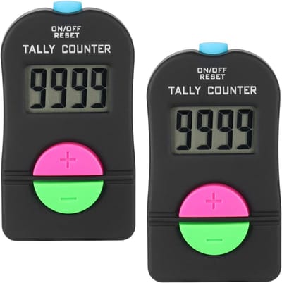 Digitale Handteller voor Golf - 0-9999, 2 Stuks, Elektronisch en Handmatig