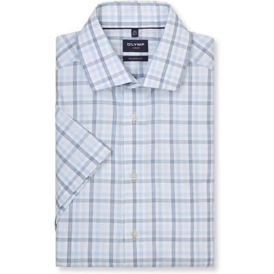 OLYMP Luxor Overhemd, Modern Fit, Global Kent, Bleu