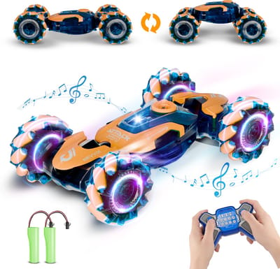 Revvix Bestuurbare Auto - RC Auto - Afstandsbestuurbare auto - Radiografisch bestuurbare auto - Race auto afstandbestuurbaar - Auto afstandsbediening - Stuntauto - Rook & Licht - 2 Accu's - Buiten - voor Jongens & Volwassenen - Offroad - Drift - Car
