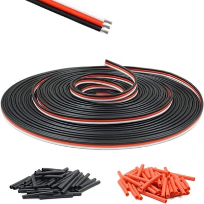 Lange Verlengkabel 22AWG voor Servo's - 9,1m 3-aderige Draad voor RC Auto, Drone en Vliegtuig