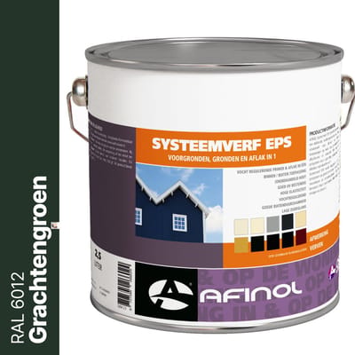 Afinol Systeemverf-Schakelverf Grachtengroen (RAL 6012) 2,5 liter