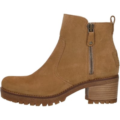 Panama Jack Pauline B13 Enkellaarsjes cognac Suede - Dames - Maat 37