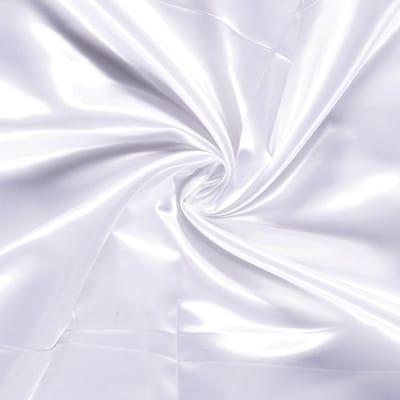 Naaistof Satijn - 100% Polyester - Wit - 100cm lang bij 145cm breed - 1 meter