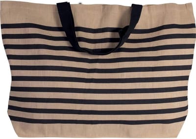 jute tas XXL - katoenmix - 52L capaciteit - ideaal voor strand of winkel - ShopVlot