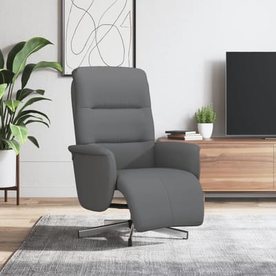 Relaxstoel met voeteneinde - Draaifauteuil - Ontspannen na werk - 360 graden draaibaar - 71 x 84 x 105 cm