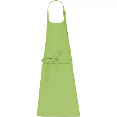 Schort/Tuniek/Werkblouse Unisex One Size Kariban Lime 100% Katoen