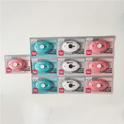 Couteau d'art Portable et mignon, Mini couteau utilitaire créatif, coupe-boîte de papeterie, fournitures scolaires et de bureau 10PCS