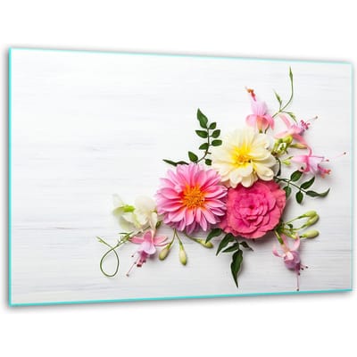 TMK ArtDeko - Snijplank Glas - 40x30cm - Bloemen