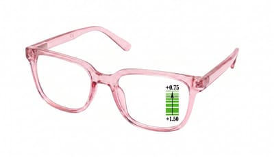 Leesbril Vista Bonita Cubo Multifocaal-Salinas Pink-+0.75-+1.50