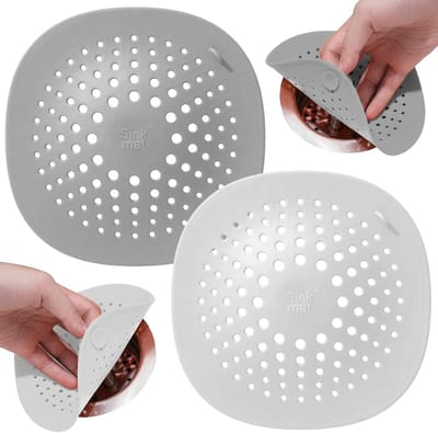 Flexibele Silicone Afvoerzeef met Zuignappen - Haarvanger voor Douche en Wastafel
