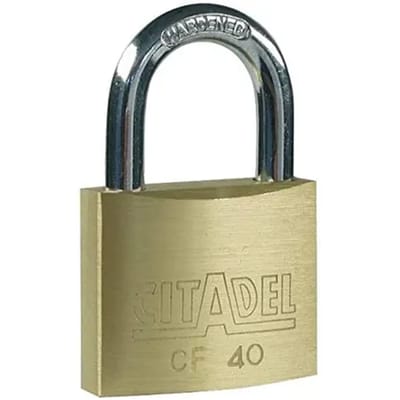 Abus Hangslot Met Sleutel Cf40 - Massief Messing Voor Kluisje - Behuizing 40 Mm