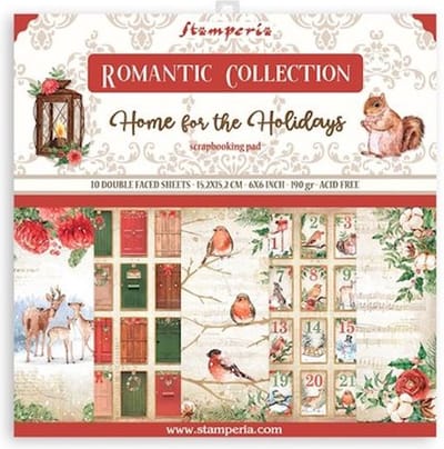 Stamperia - Romantic Home for the Holidays 6x6 Inch Paper Pack (SBBXS23)