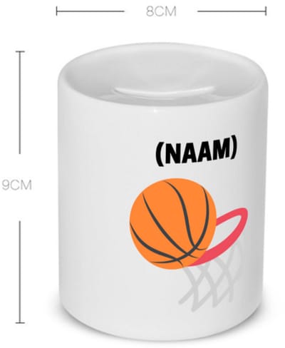 Akyol - basketbal met eigen naam Spaarpot - Basketbal - basketballer - sport - 350 ML inhoud