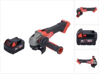 Milwaukee M18 FSAG115X-501 Snoerloze haakse slijper 18 V 115 mm borstelloos + 1x accu 5.0 Ah - zonder lader