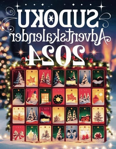 Sudoku Adventskalender - Dagelijkse Puzzels - Voorpret Kerst - 24 Unieke Puzzels - 21.59 x 27.94 cm - Niet gespecificeerd