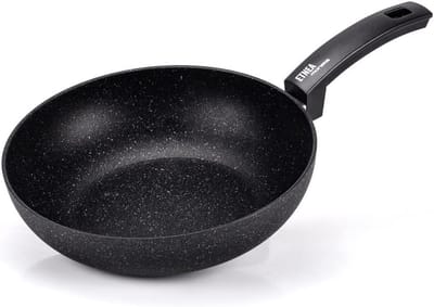 Wokpan 28 cm met Steenlook Coating Geschikt voor Inductie