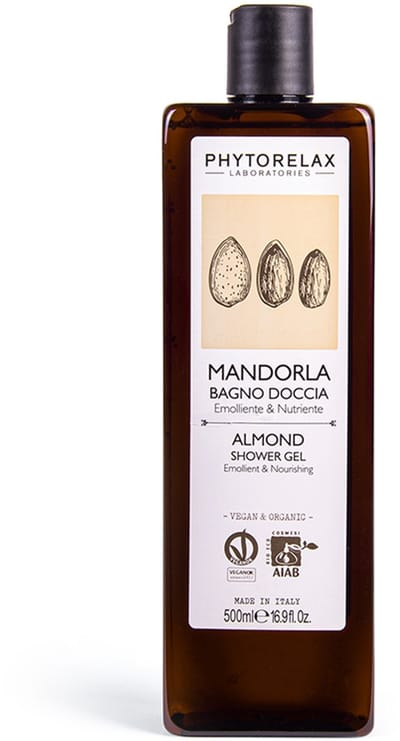 Phytorelax Almond Shower Gel – Voedende Amandel Douche Gel voor Droge Huid – Vegan Douchegel Vrouw – 500ml