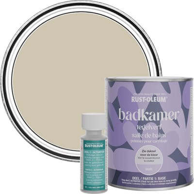 Rust-Oleum Beige Badkamer Tegelverf Matt - Zilversalie 750ml