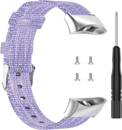 Nylon bandje - geschikt voor Garmin Forerunner 45 / 45S - lila