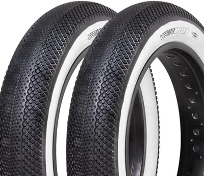 Vee Tire Speedster White Wall bandenset 20x4.00 voor fatbike – 2 stuks