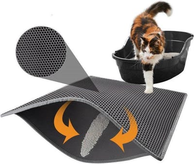 Jumada's Kattenbakmat 45x60cm: Waterdicht, Dubbele Laag, Met Filter - Ideaal voor Kattenbak Accessoires & Benodigheden!"