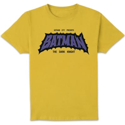 DC Comics Batman Dark Knight Unisex T-Shirt - Yellow - S