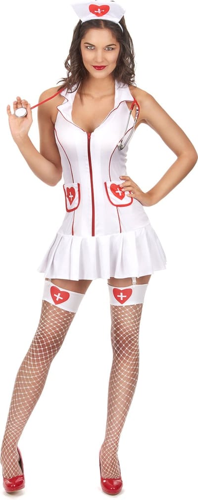 "Sexy verpleegsterskostuum voor vrouwen - Verkleedkleding - Medium"