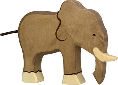 HOLZTIGER Wildernis - Olifant - 19X3X15Cm - Houten Figuur - Handgemaakt