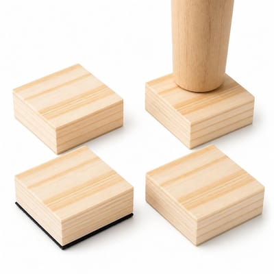 VHV - Meubelverhogers - houten verhogingspads voor meubels - antislip voor bed, bank en tafel - voor woonkamer, slaapkamer en kantoor