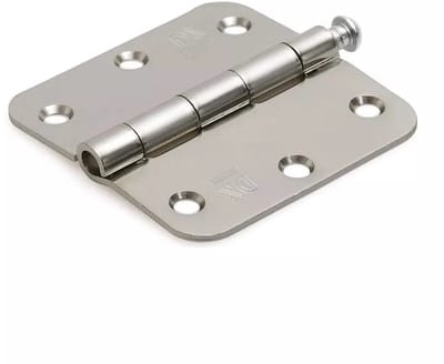 Kogellagerscharnier - 76x76 mm - Staal verzinkt - Ronde hoeken
