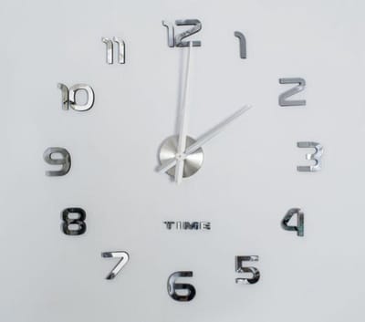 Moderne grote 3D wandklok - 60 tot 130 cm