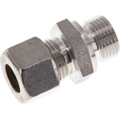 M18x1.5 Buitendraad x 12L RVS Rechte Knelfitting 315 Bar DIN 2353 - FL2S-MO-ST-M18-12-L