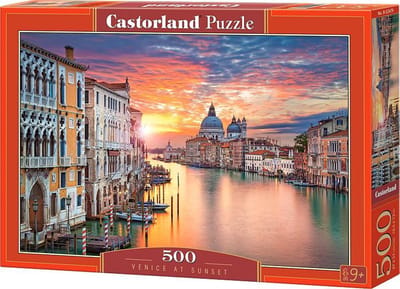 Castorland Venice at Sunset – Puzzel – 500 stukjes – Satijnen afwerking – Perfecte pasvorm – Europese kwaliteit
